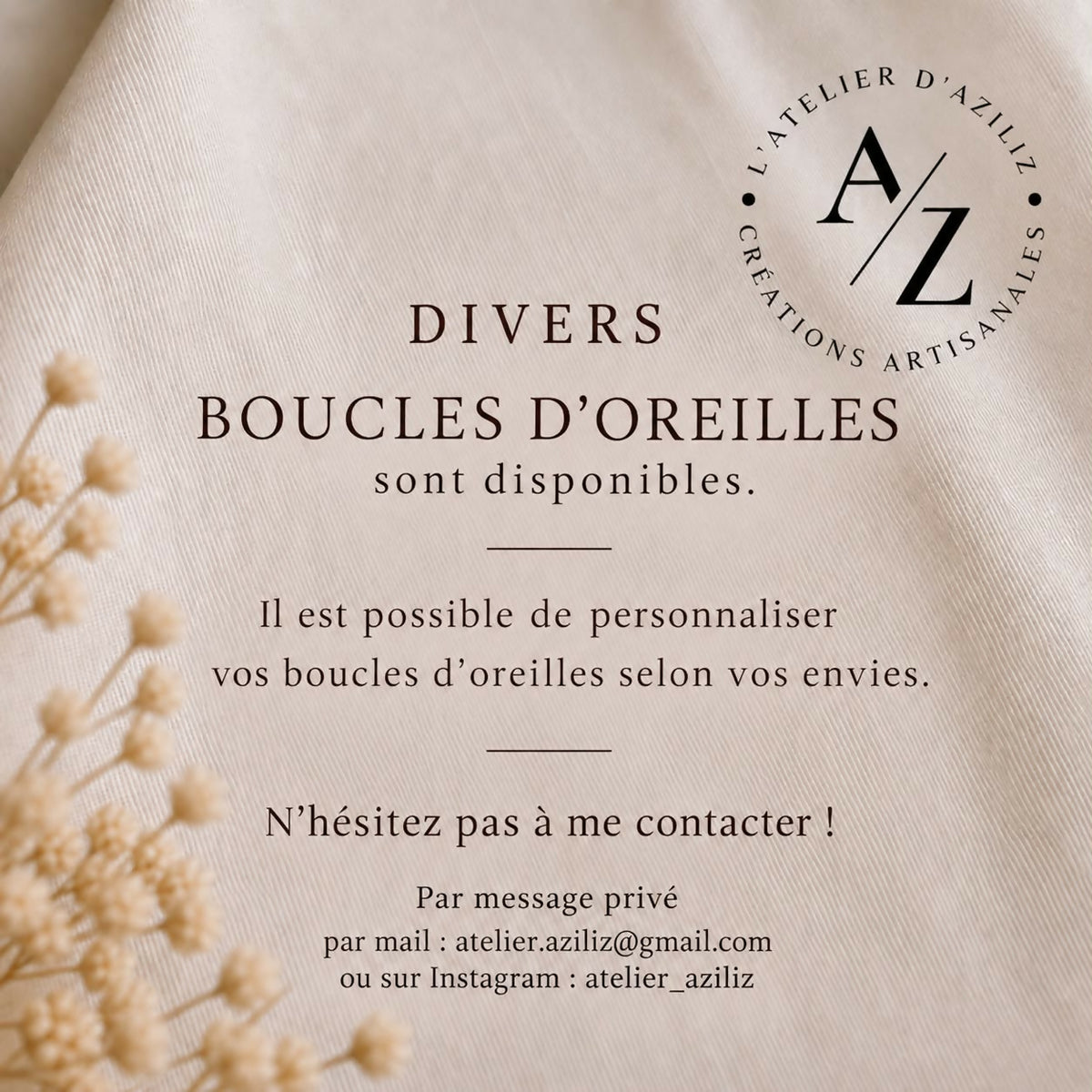 Boucles Fleura pailletés