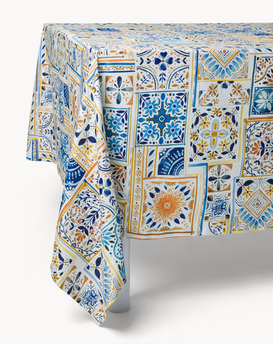Nappe rectangulaire motifs azulejos