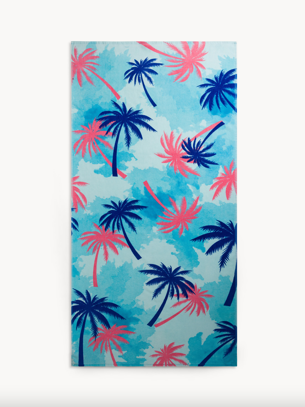 Serviette de plage motifs palmiers