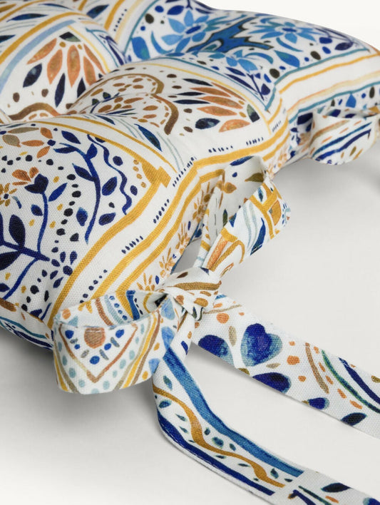 Coussin de chaise motifs Azulejos